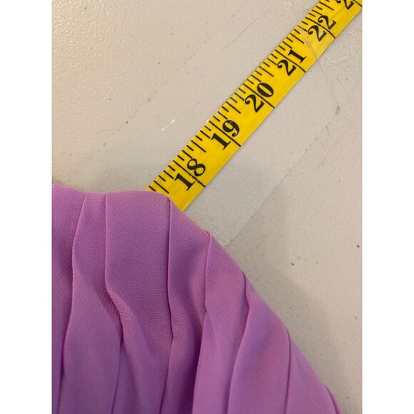NWT Maxi Dress Elegant Lavender Evening Gown Beaded V-Neck & Empire Waist Small - Picture 7 of 8